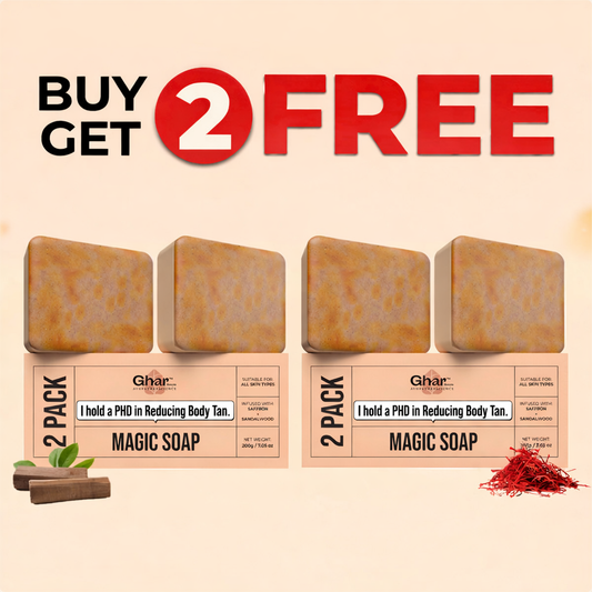 Sandalwood + Saffron Magic Soap 100 gm each Pack of 2